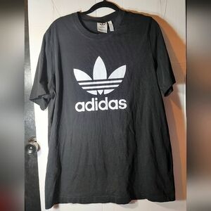 Adidas Black and White Short Sleeve Tees